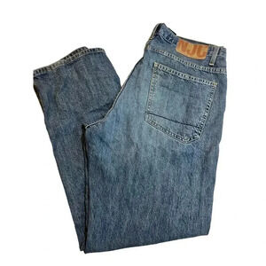NAUTICA JEANS straight leg relaxed 100% COTTON MENS SIZE 34 / 32